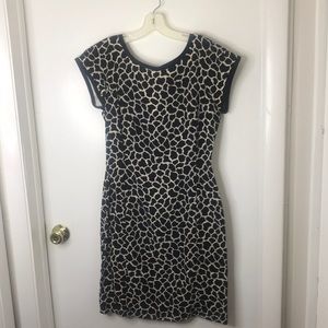 Black n white silk dress